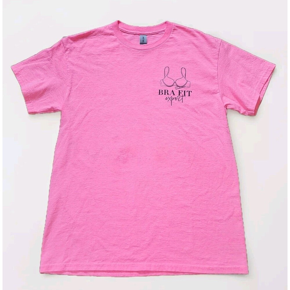Y2K Victoria’s Secret PINK "Bra Fit Expert Thank Goodness It Fits T-Shirt Medium